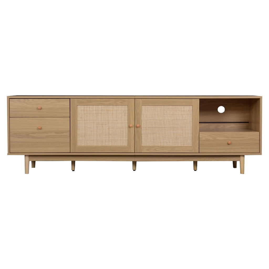 Boho TV Stand for 65, 75, 85 Inch TV