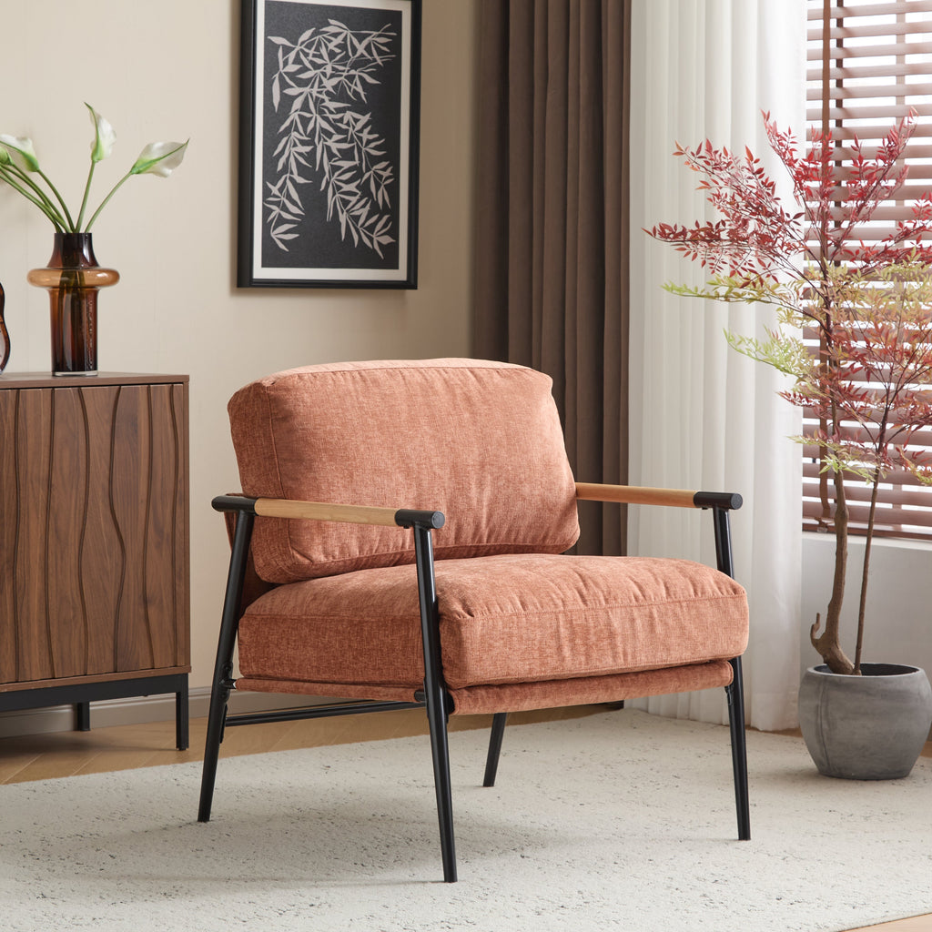 27.56" Modern Accent Chair with Plush Cushions