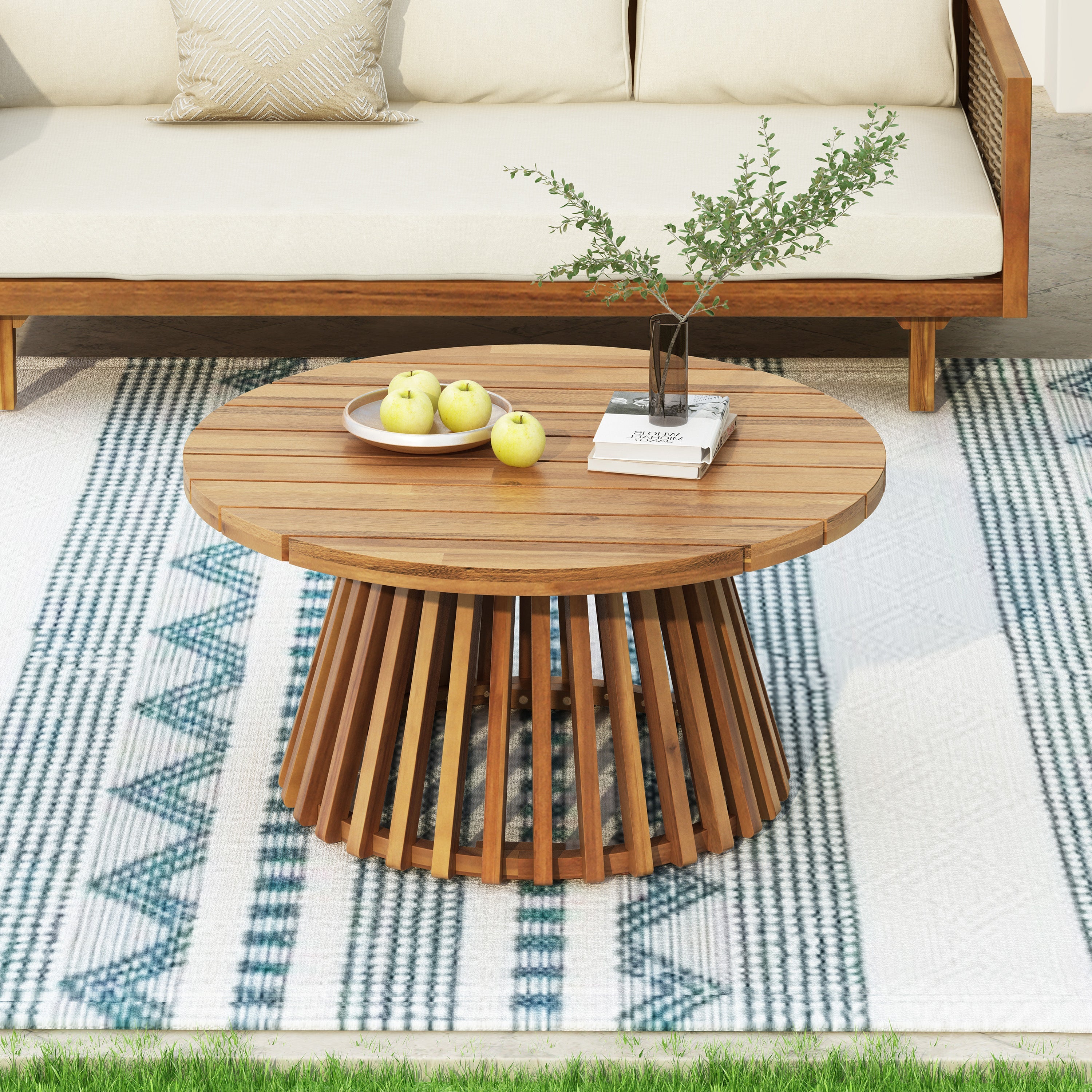 Wicker Patio Furniture Set Outdoor Rattan Sectional