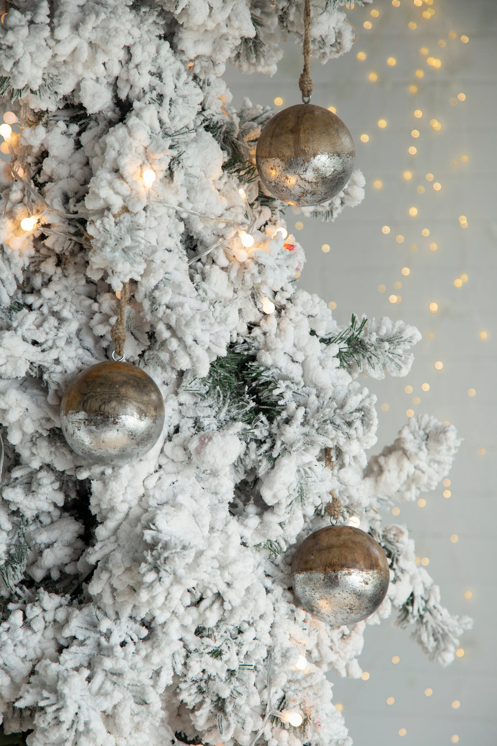 D4" Christmas Ball Ornaments - Set of 4
