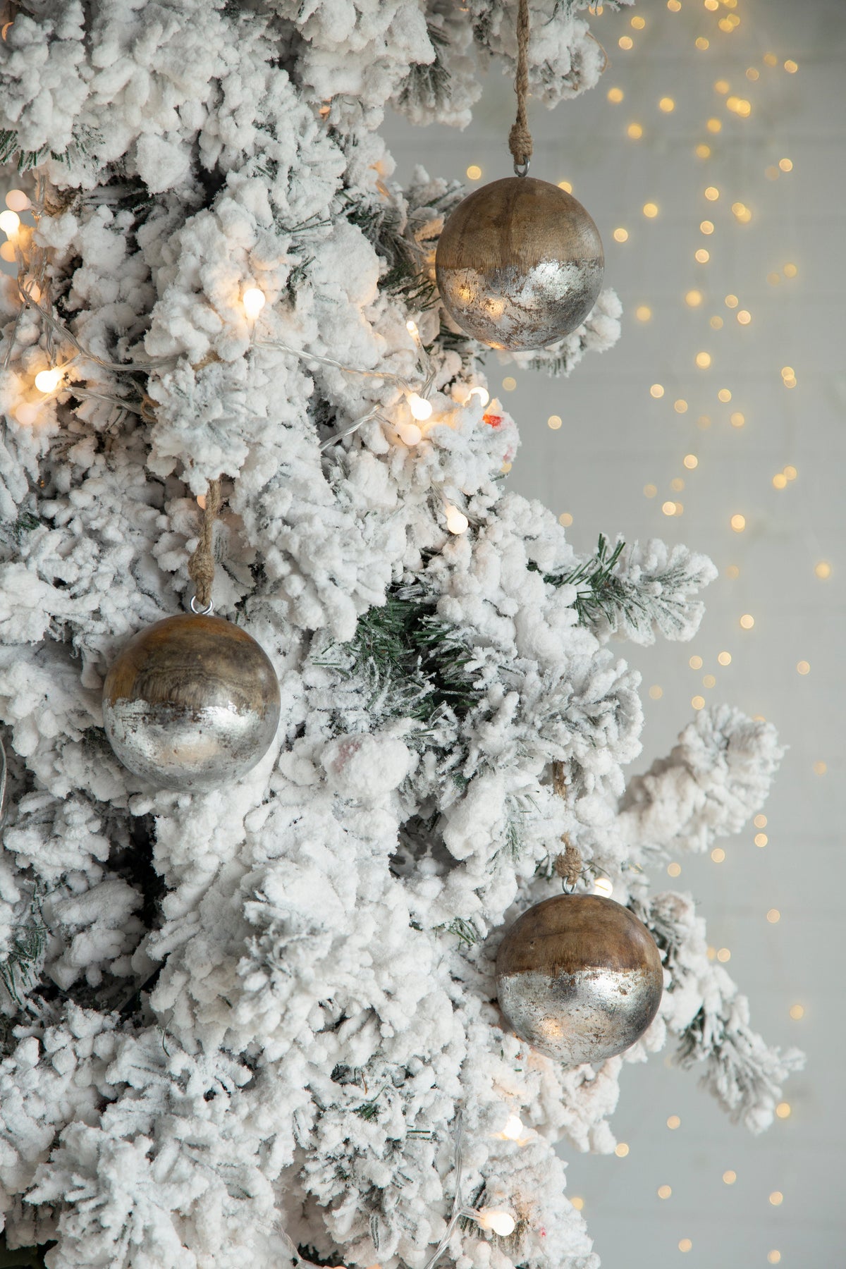 D4" Christmas Ball Ornaments - Set of 4