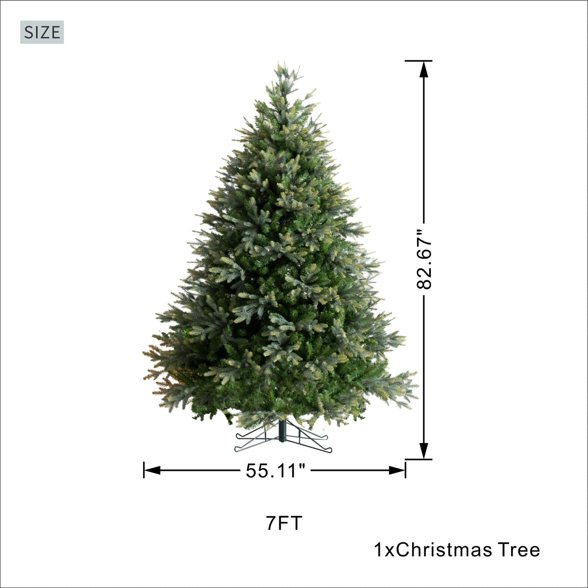 7 FT Realistic Christmas Tree
