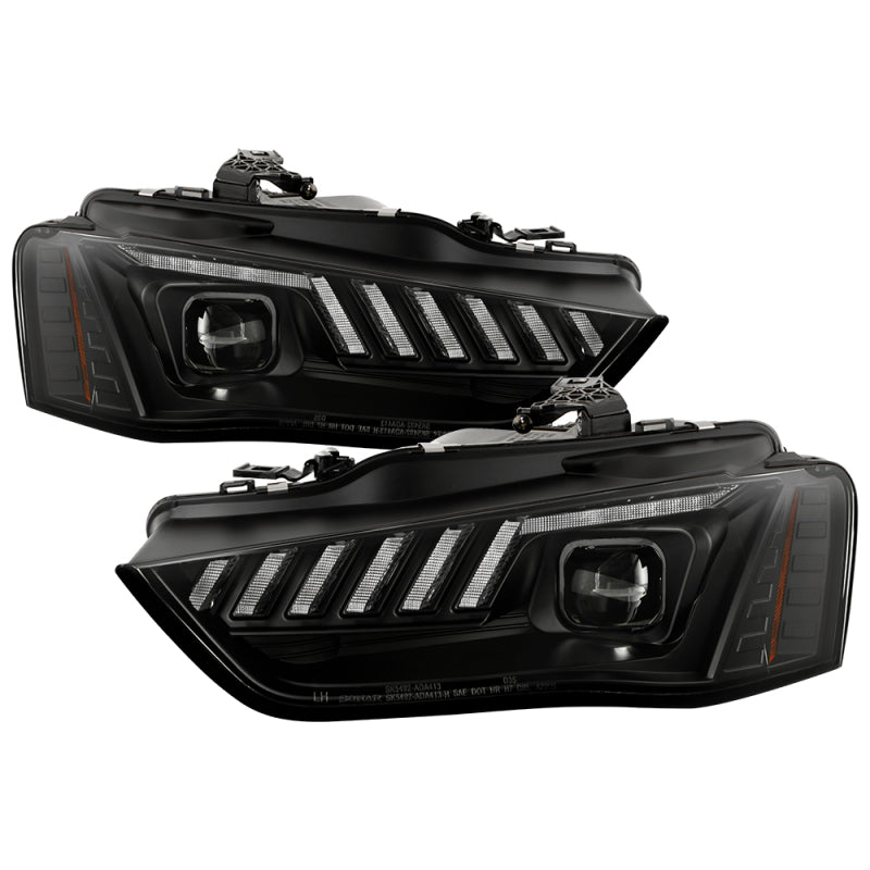 Spyder 13-16 Audi A4/S4 Halogen Model Only High-Power LED Headlights - Black PRO-YD-AA413HALAP-BK 5088345