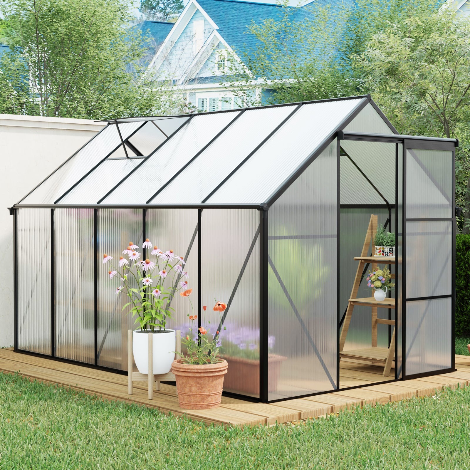 6x10 FT Polycarbonate Greenhouse
