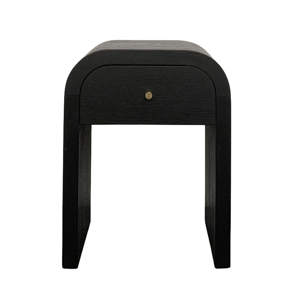 Curved Bedside Side Table