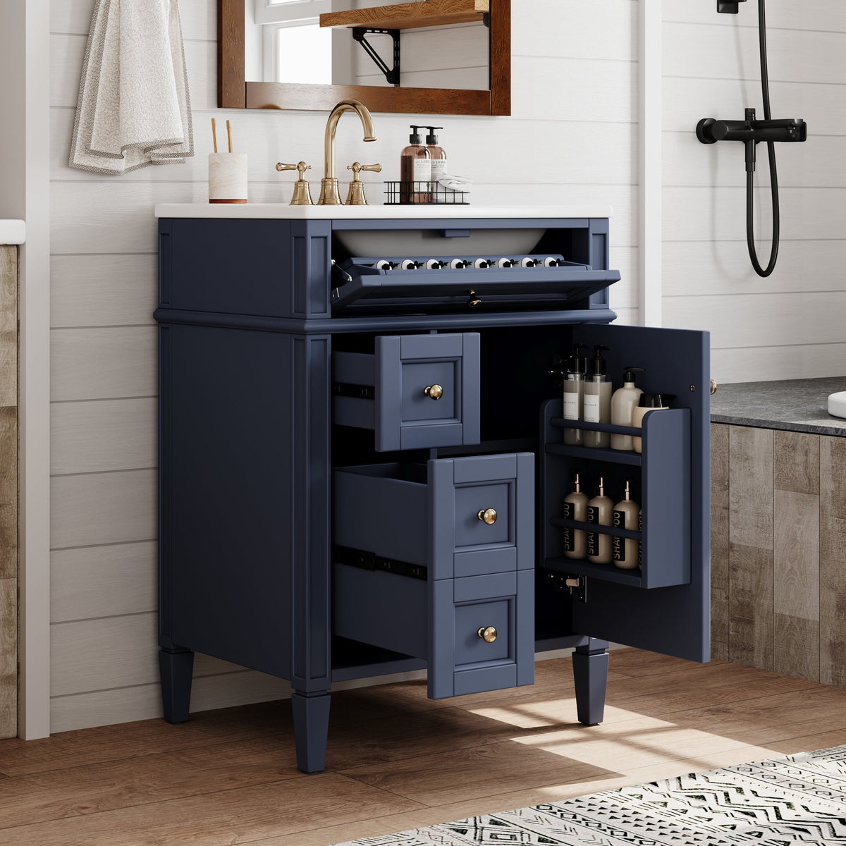24'' Bathroom Vanity with Top Sink