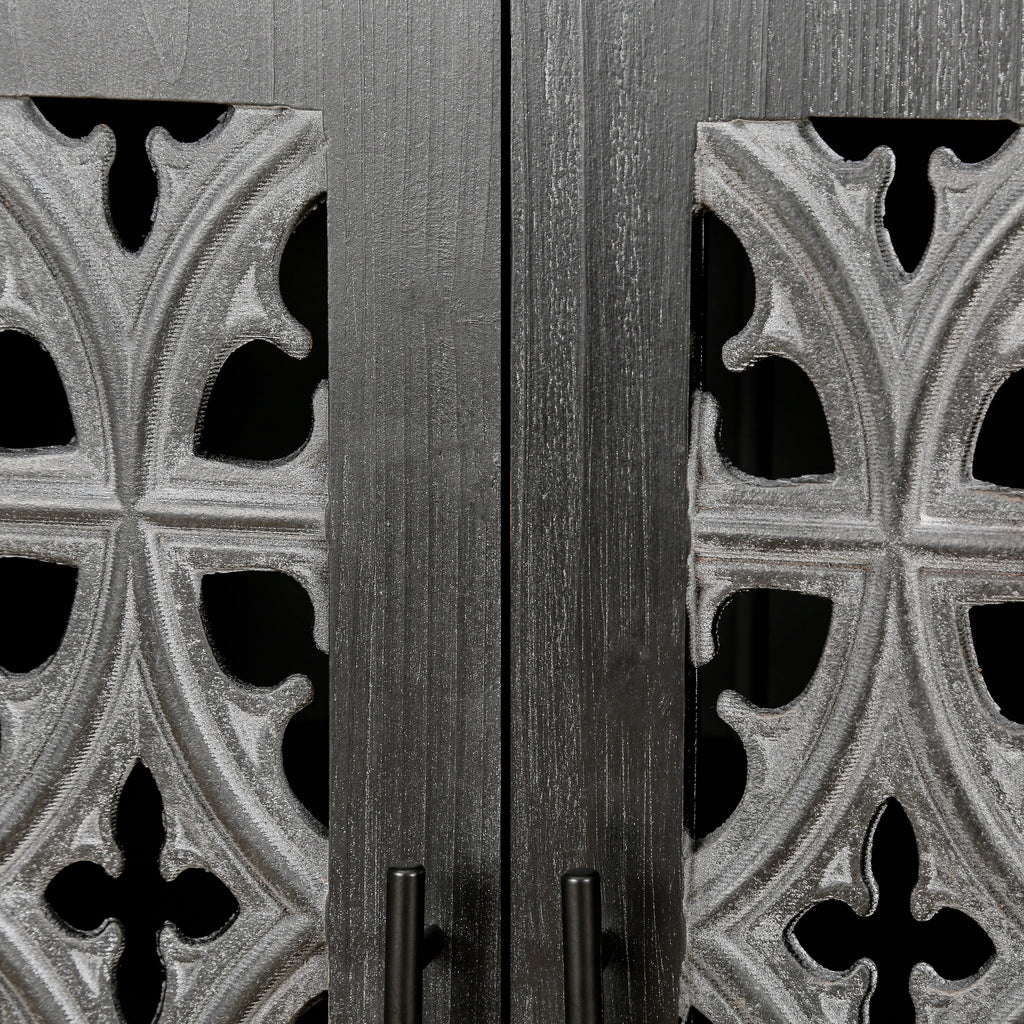 Hollow Four Door Antique Cabinet