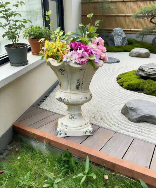 Antique White MGO Garden Planter