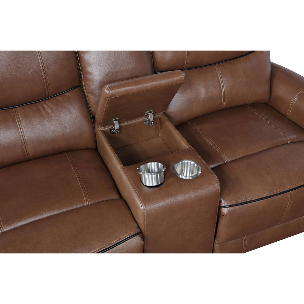 Denson Saddle Power Reclining Loveseat