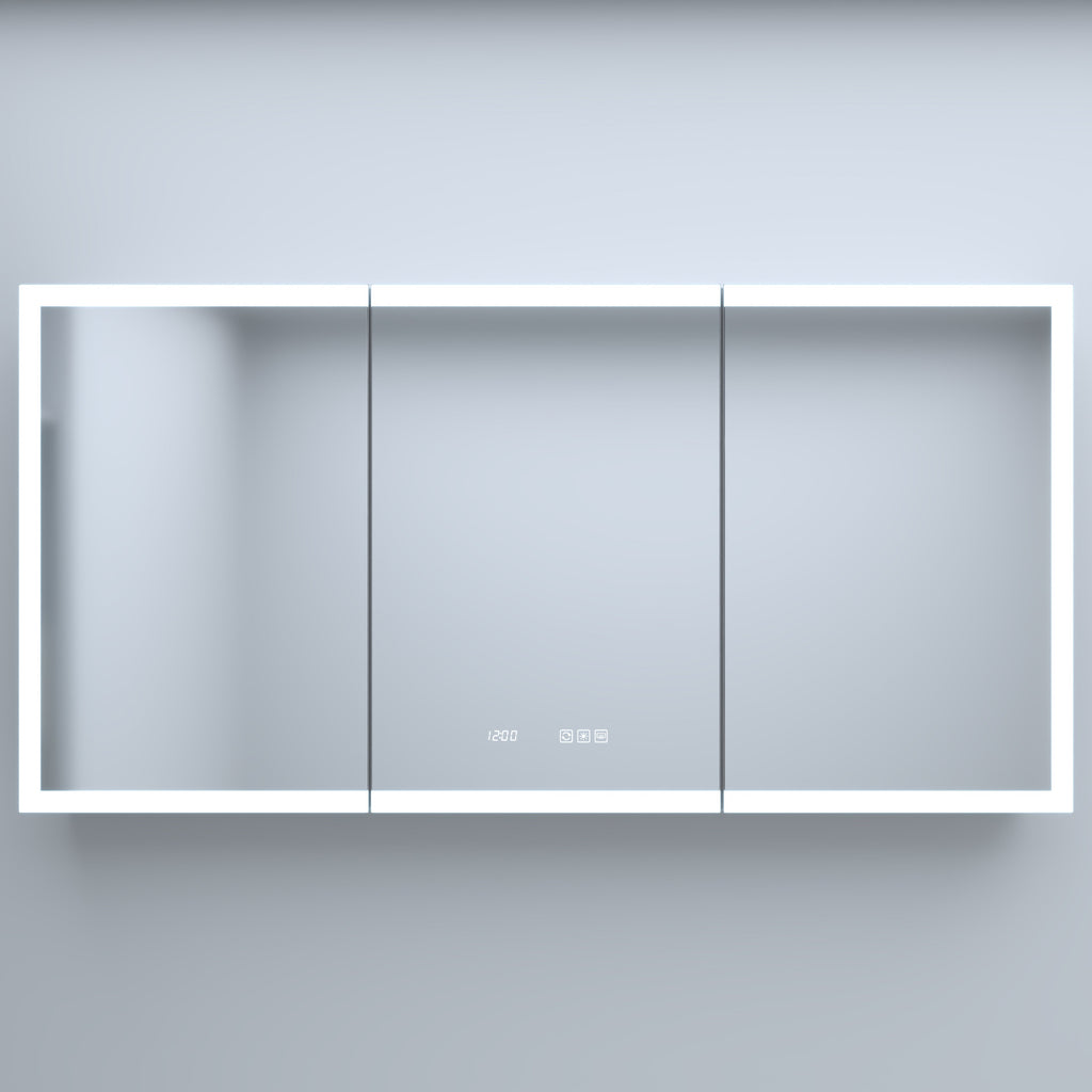 60 Inch W x 30 Inch H Rectangular LED Bathroom Mirror