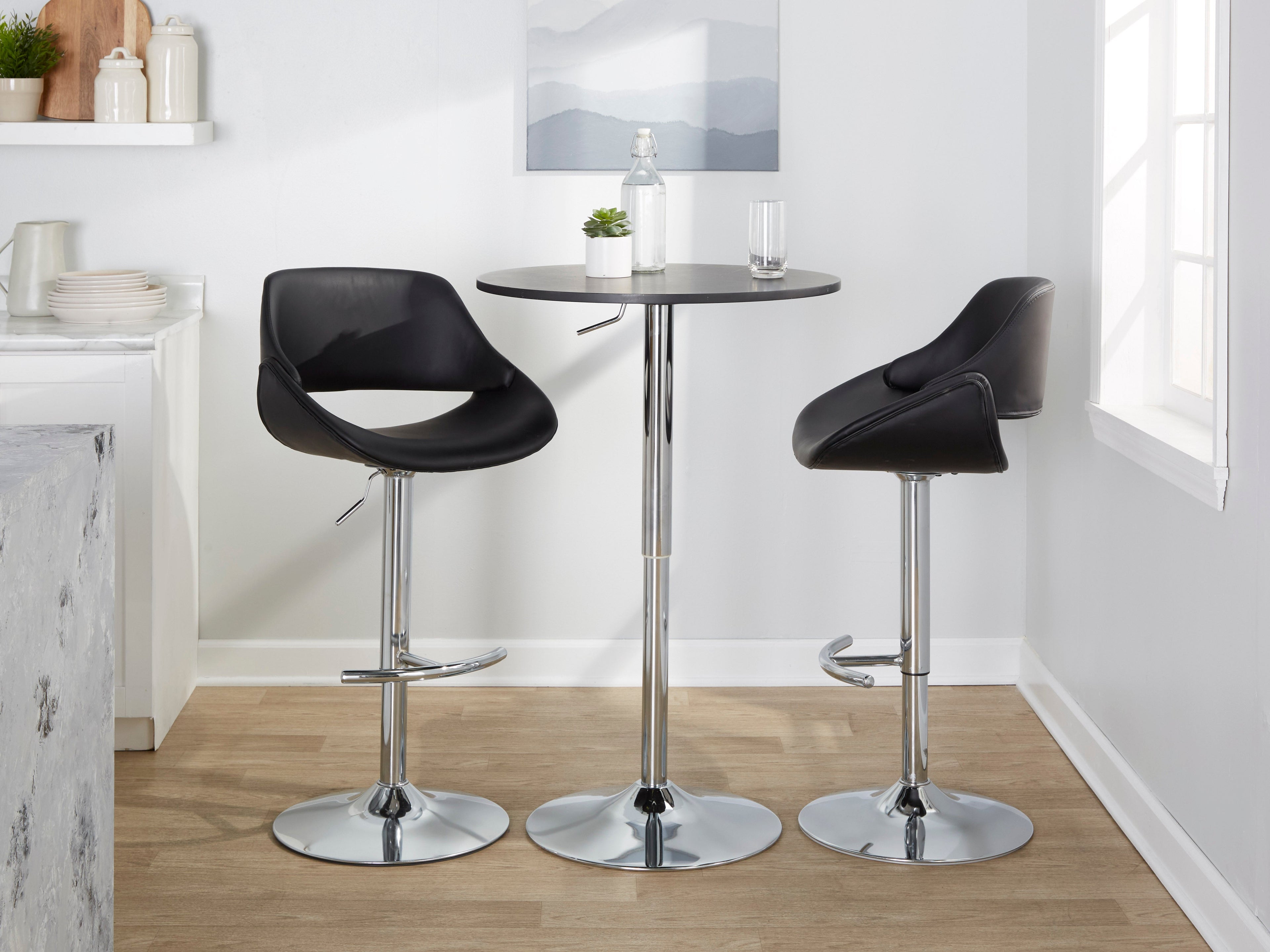 Contemporary Adjustable Bar Table