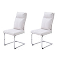 Modern Leather Imitation Dining Chair Set (2 Pieces)