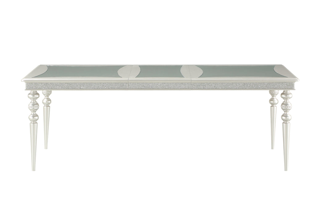 Maverick Platinum Finish Dining Table