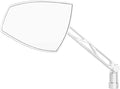 301-4910 Wave Mirror - Chrome