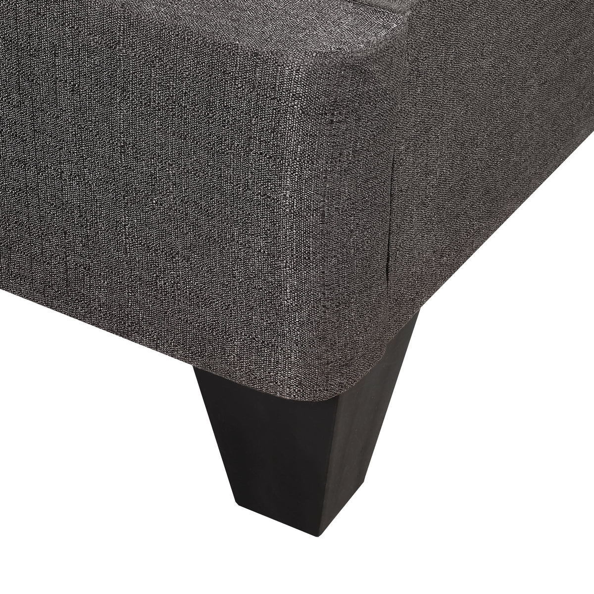 Contemporary 14 in. Platform Mattress Foundation, King Size Upholstered Bed Frame Base