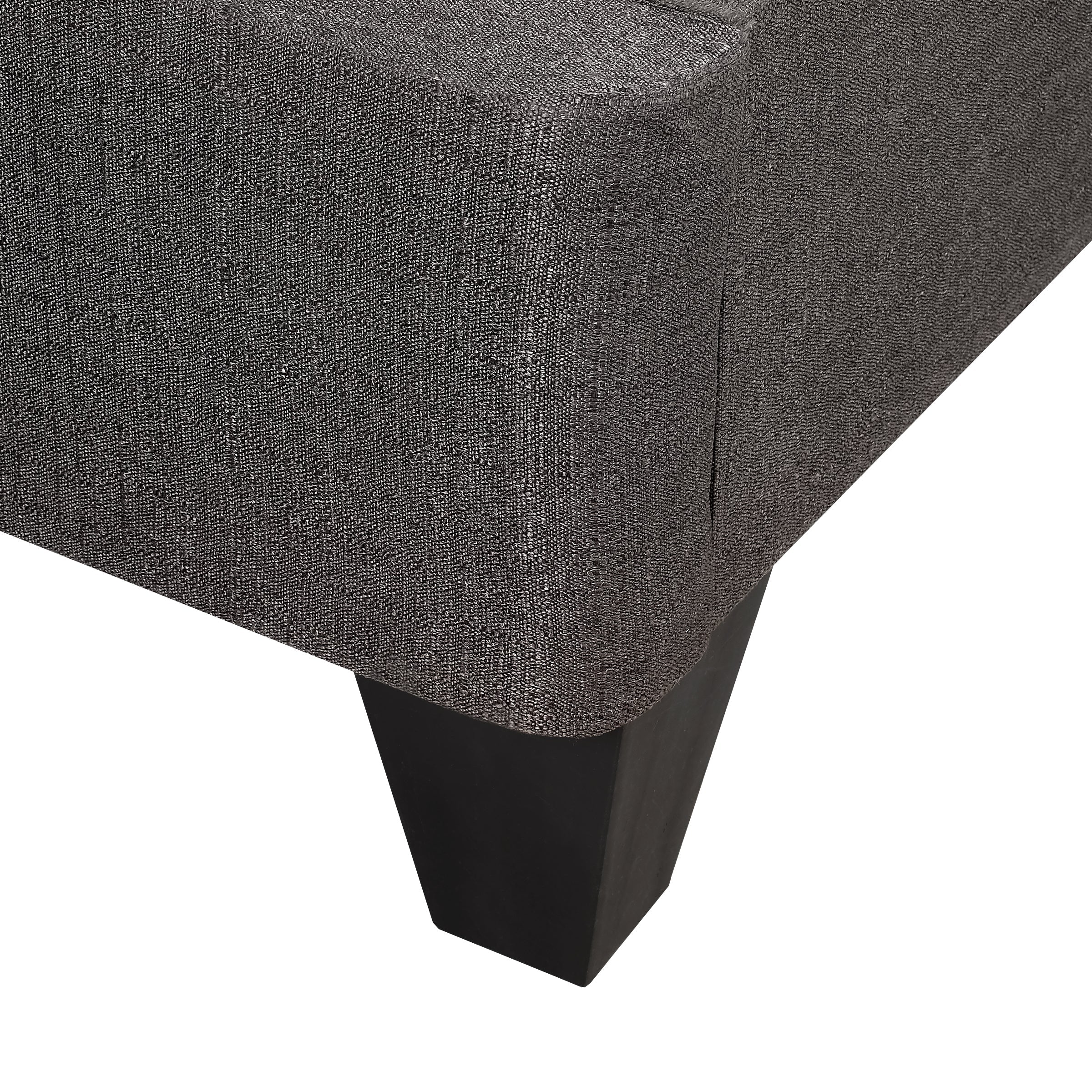 Contemporary 14 in. Platform Mattress Foundation, Twin Size Upholstered Bed Frame Base