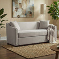 Modern 3-Seater Sofa With Throw Pillows