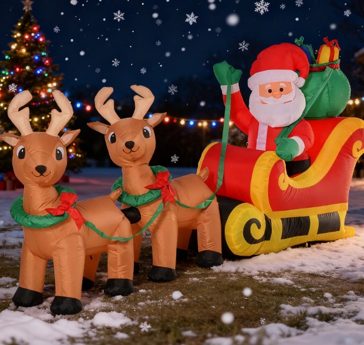 Outdoor Blow-Up Yard Decoration with LED Lights