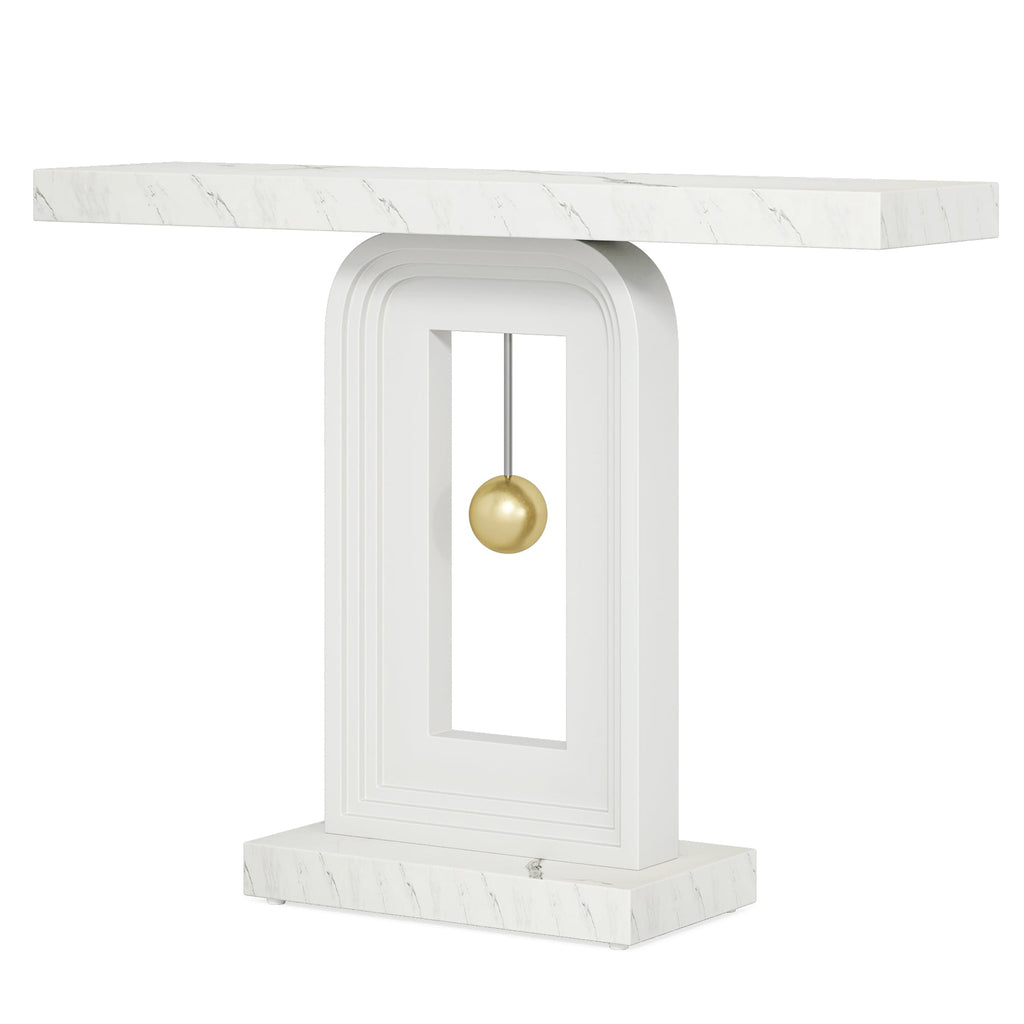 Modern Console Table with Geometric Base