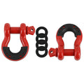 Borne Off-Road Borne D-Ring Shackle Set Red BNDR-RD