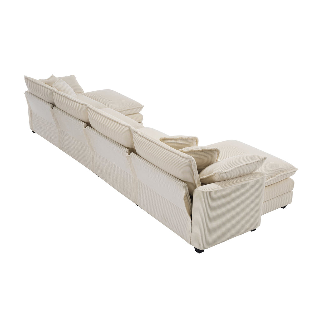 Cloud - Like Comfy Soft Upholstered 4 Seater Modular Sofa