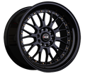XXR 521 Wheel Black / Gold Rivets 18x8.5 +25 5x4.5,5x120