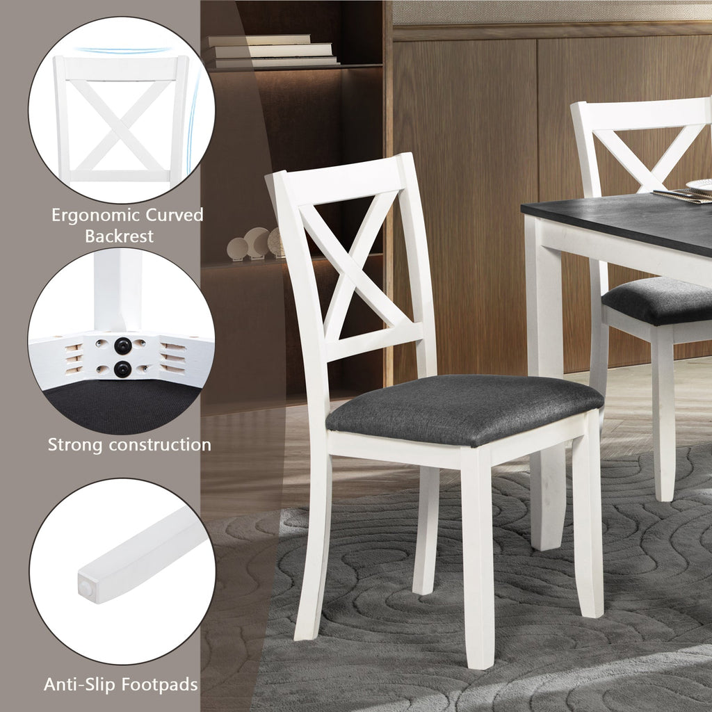5-Piece Dining Table Set with 4 Chairs