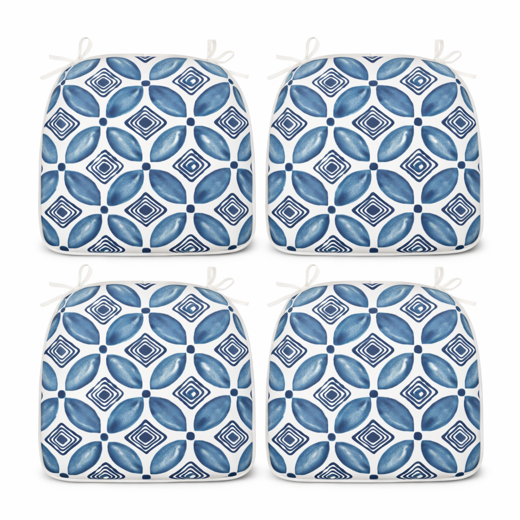 Outdoor Patio Chair Cushions - Water-Repellent U-Shape Thick Foam