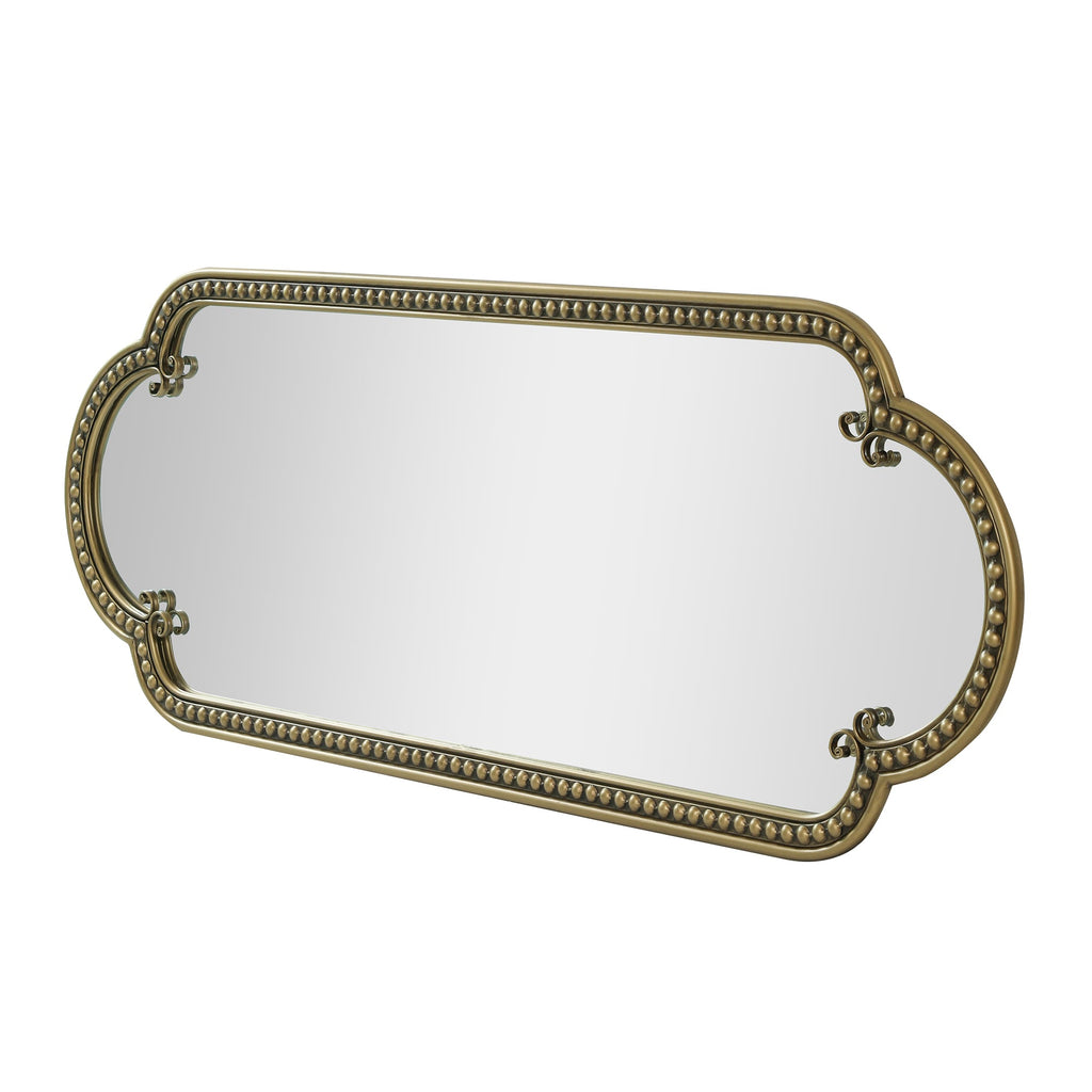 Scalloped Oval Wall Mirror - Vintage