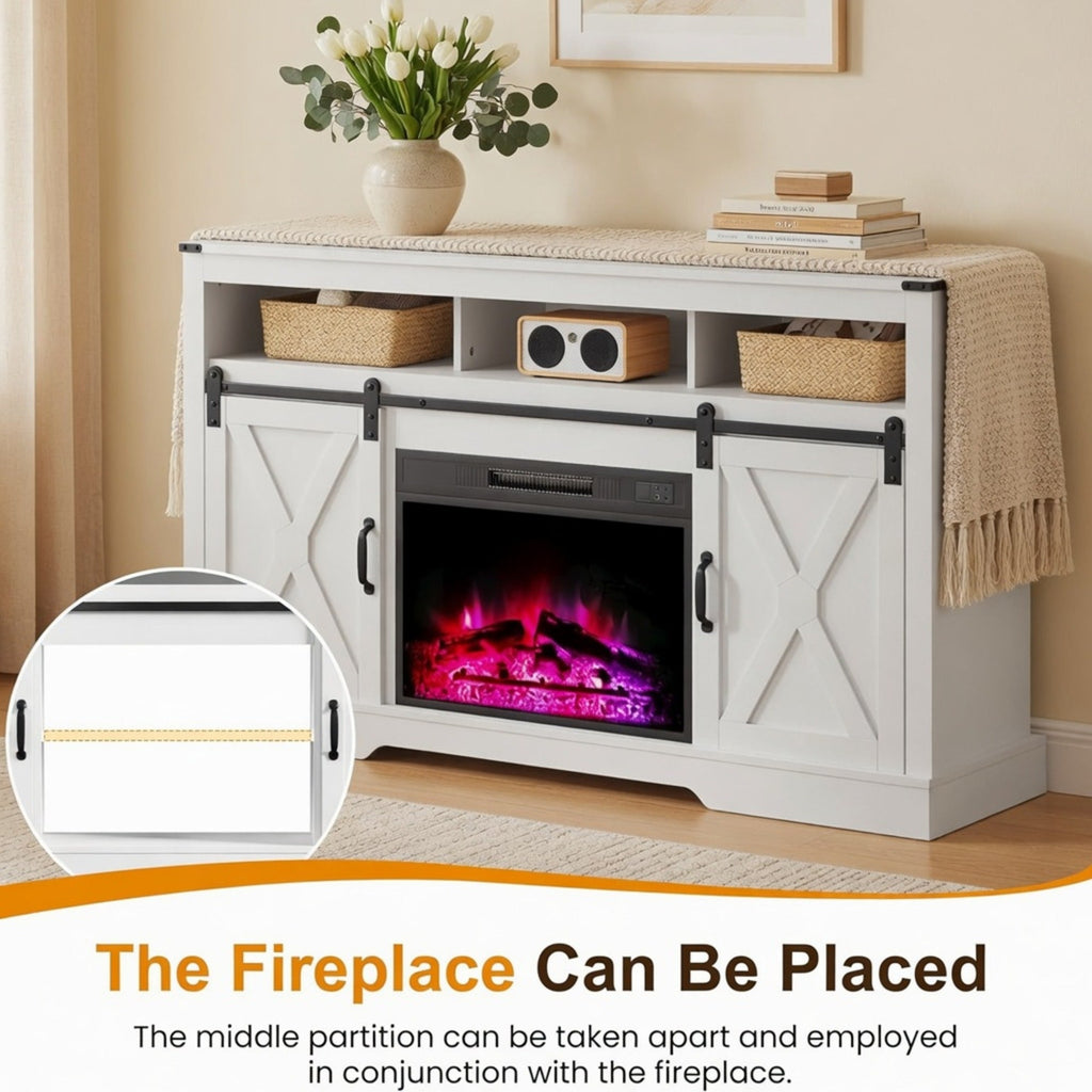58" Modern Farmhouse TV Stand