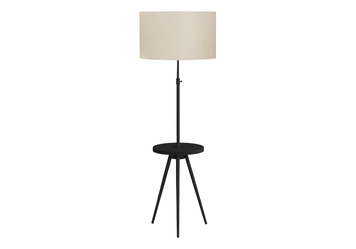 63" Floor Lamp with Table Shelf
