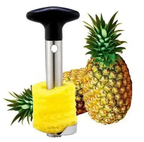 Stainless Steel Pineapple Corer & Slicer – Twist-and-Slice, 201-Grade Blade