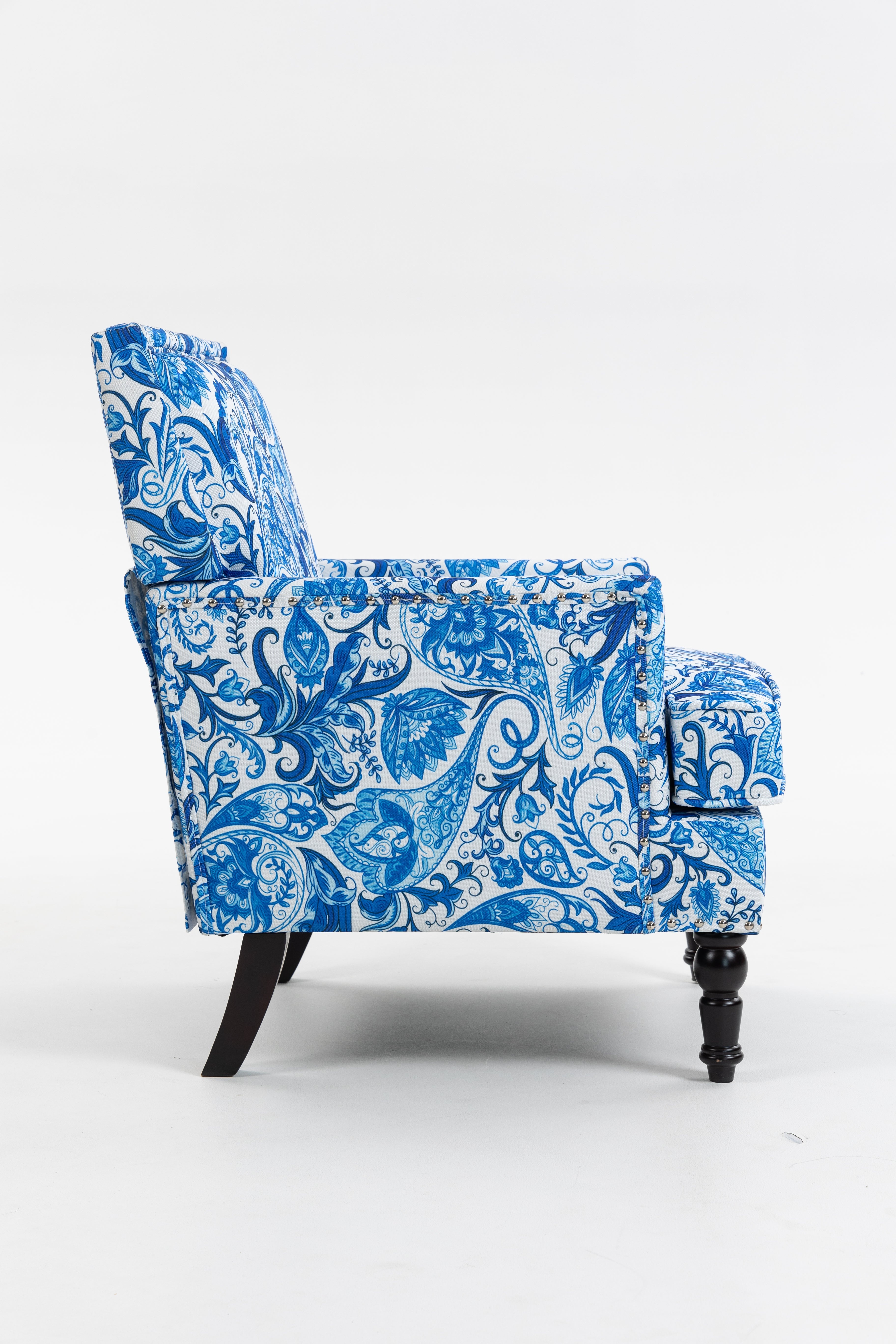 Upholstered Accent Chair, Vintage Armchair with Elegance