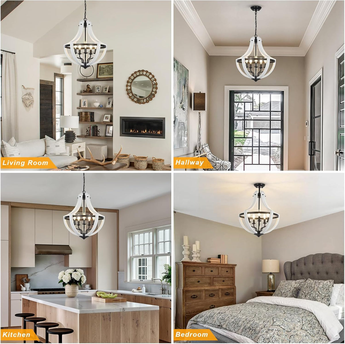 5-Light Farmhouse Chandelier