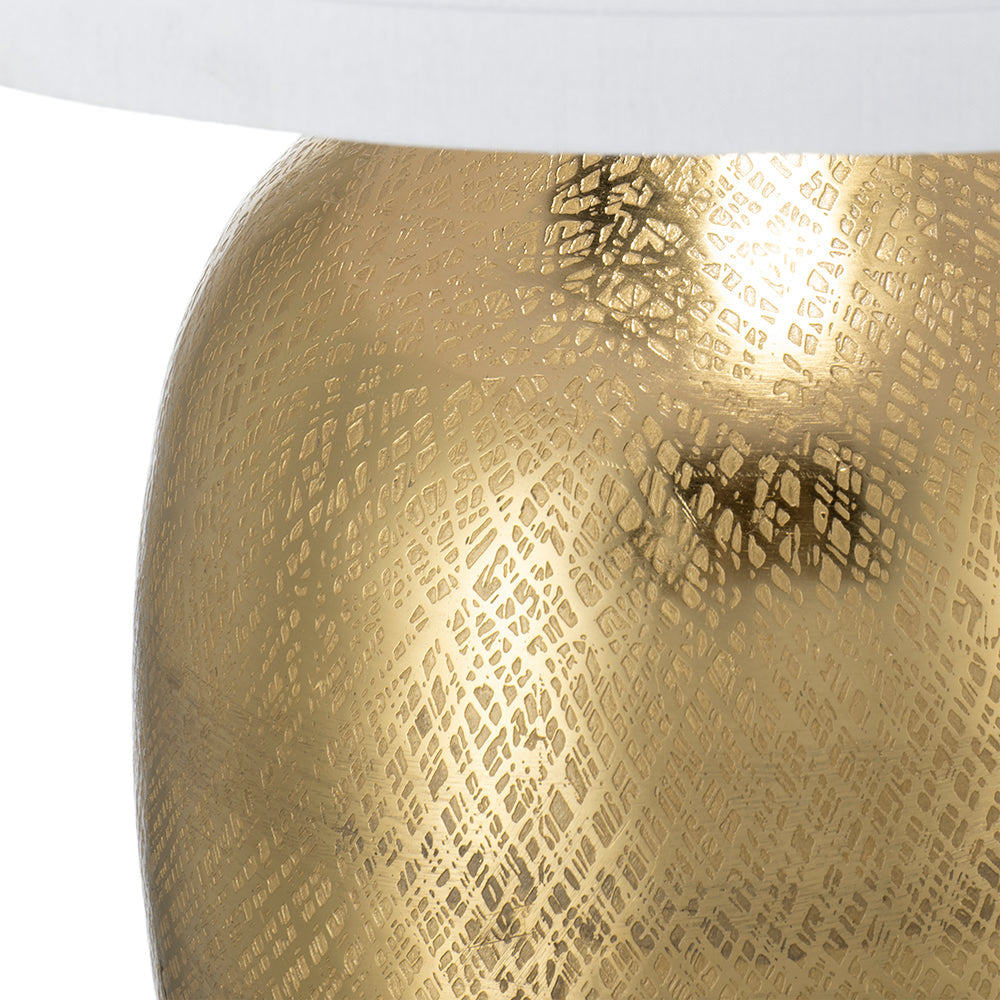 D18x31" Round Aluminum Sheet Table Lamp