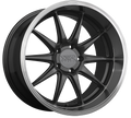 XXR 527D Wheel Graphite / Machined Lip 18x9 +20 5x4.5