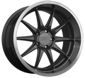 XXR 527D Wheel Graphite / Machined Lip 18x9 +35 5x4.5