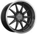 XXR 527D Wheel Graphite / Machined Lip 18x9 +35 5x100