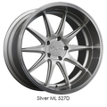 XXR 527D Wheel Silver / Machined Lip 18x9 +35 5x108