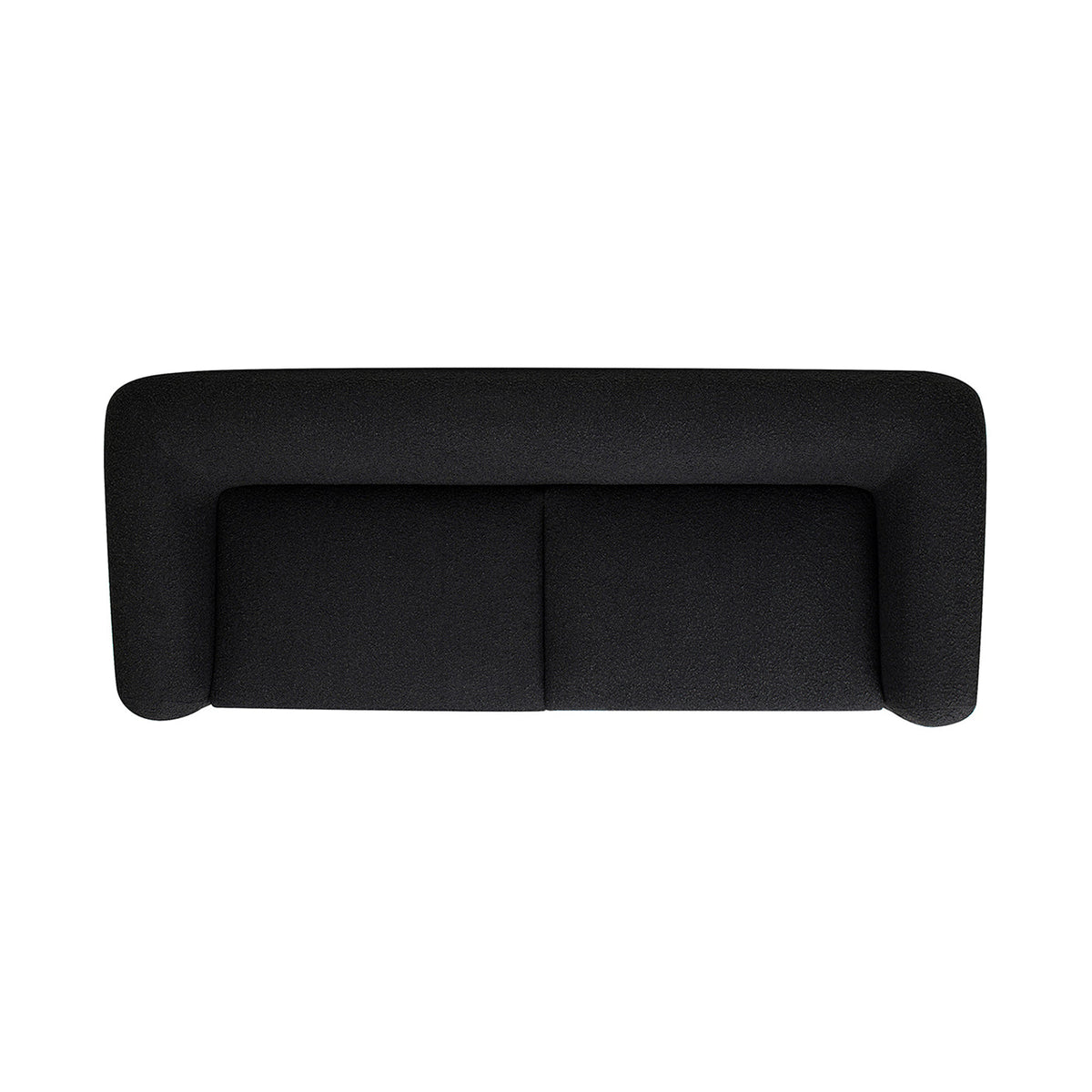 Alpine 90.5" Sherpa Sofa, Ebony