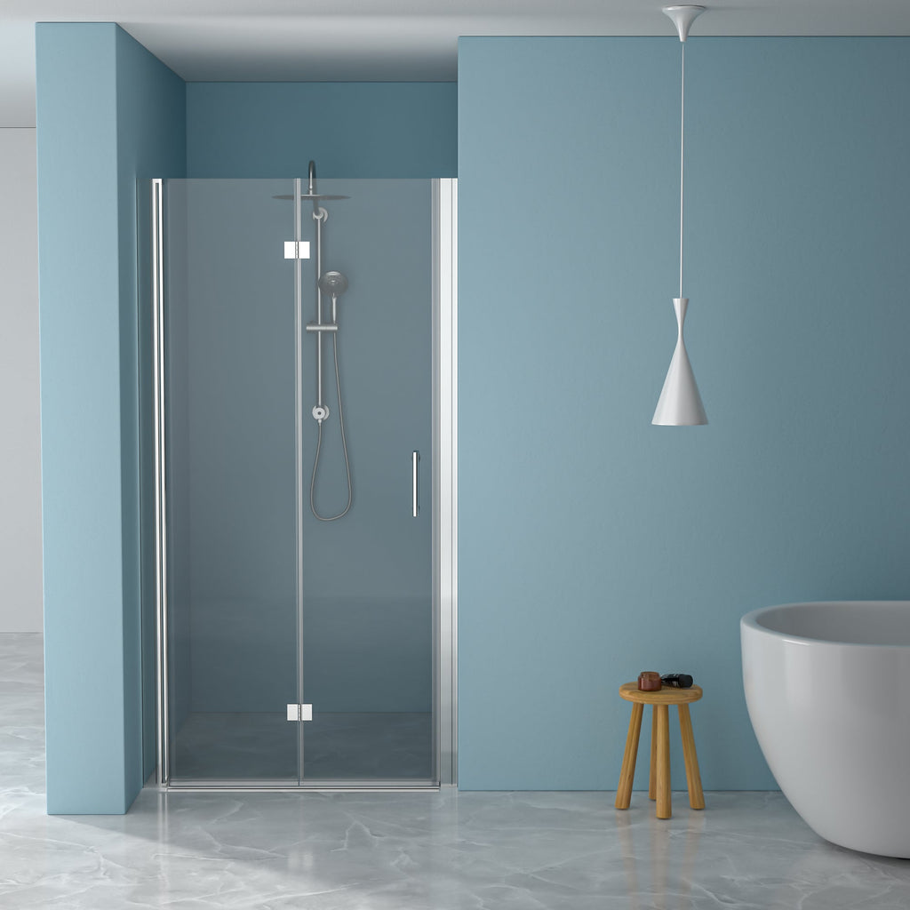 36"W x 72"H Fold Frameless Shower Door