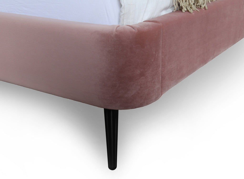 Heather Upholstered Velvet Full Bed