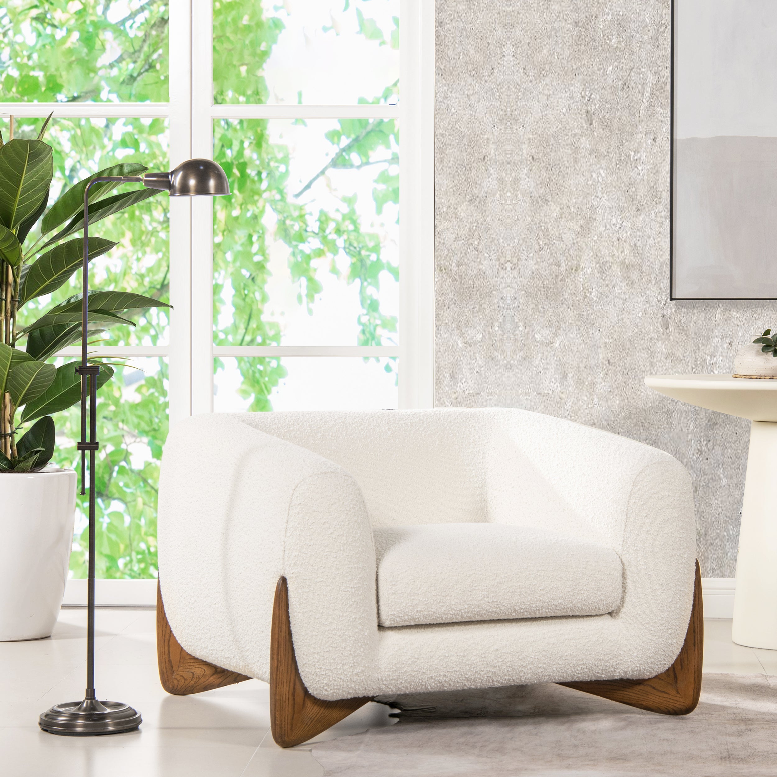 Alpine 44" Sherpa Arm Chair