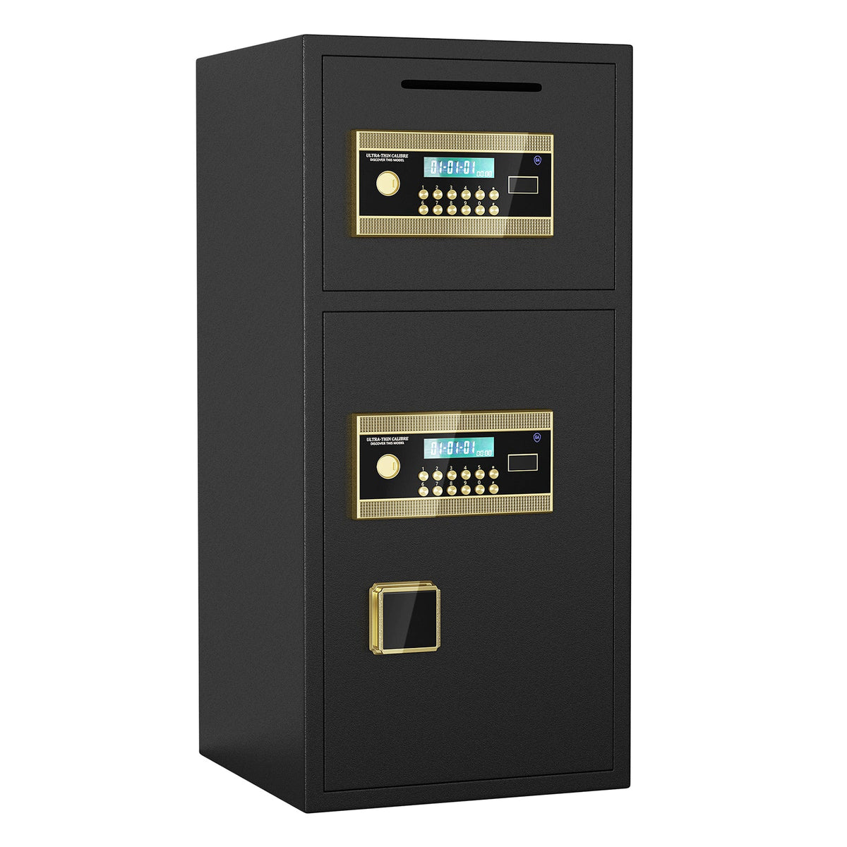 Large Double-Door Coin-Operated Safe with Digital Security Features