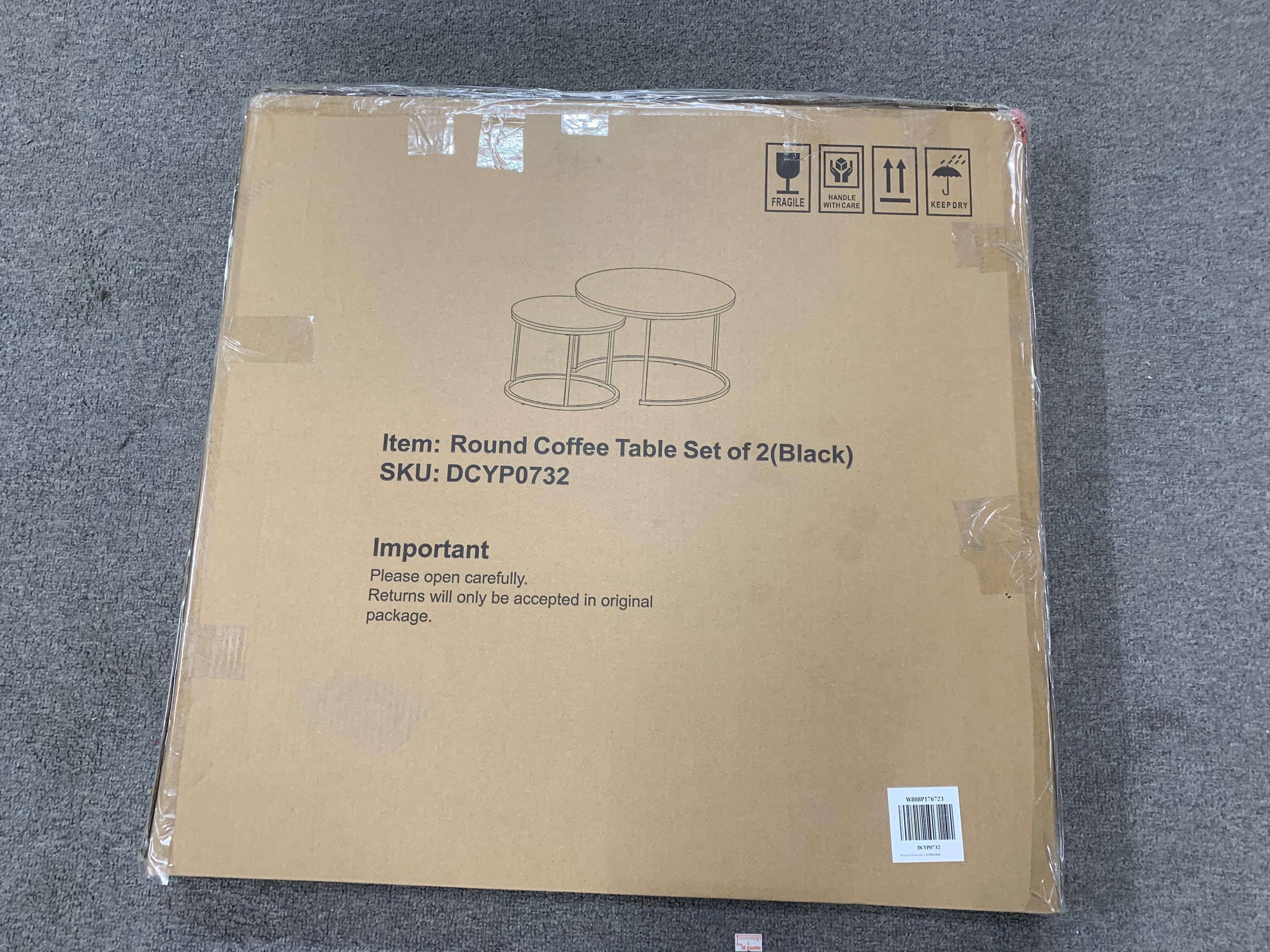 27.6" Nesting Coffee Table Set of 2