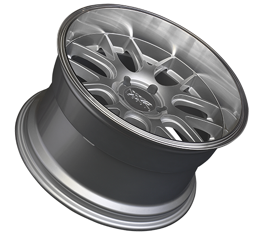 XXR 530D Wheel Silver / Machined Lip 18x9 +35 5x4.5
