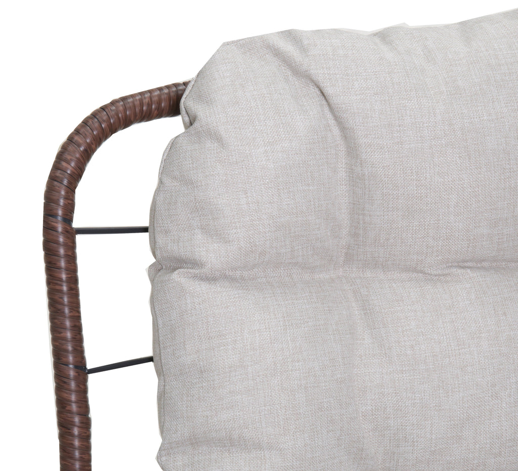 Patio Loveseat Sofa with Luxury Thick Cushion