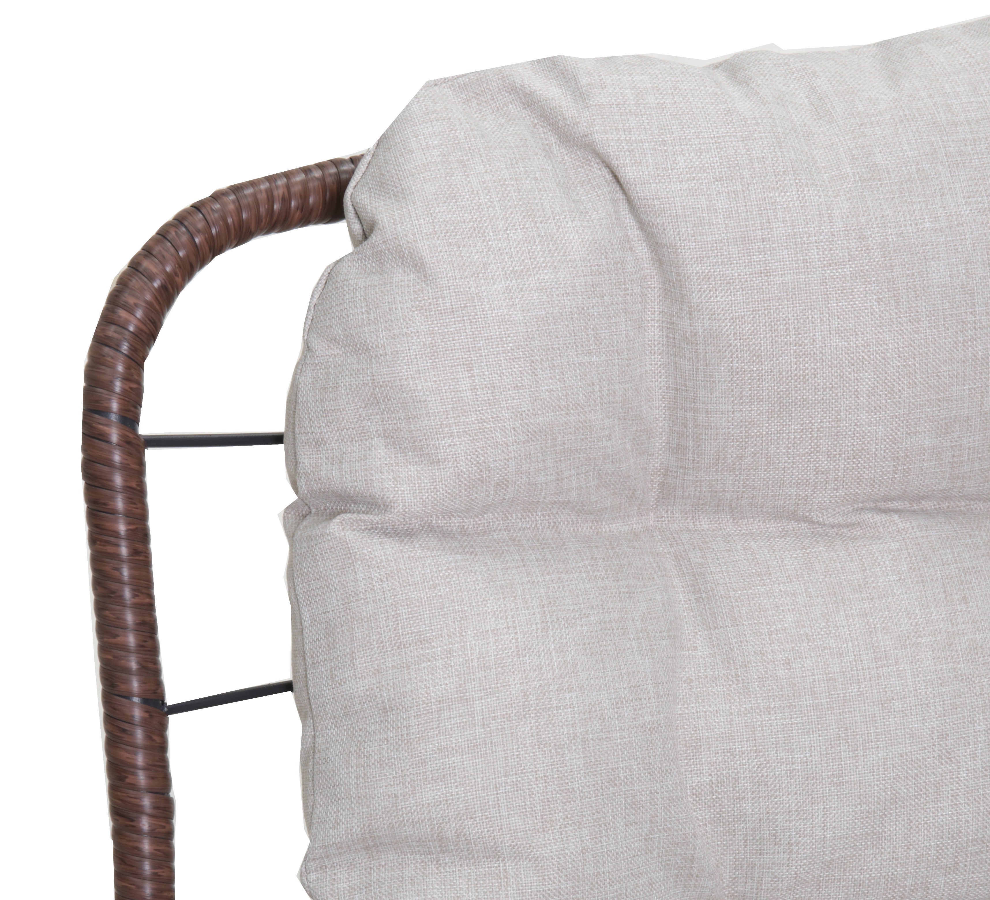 Patio Loveseat Sofa with Luxury Thick Cushion