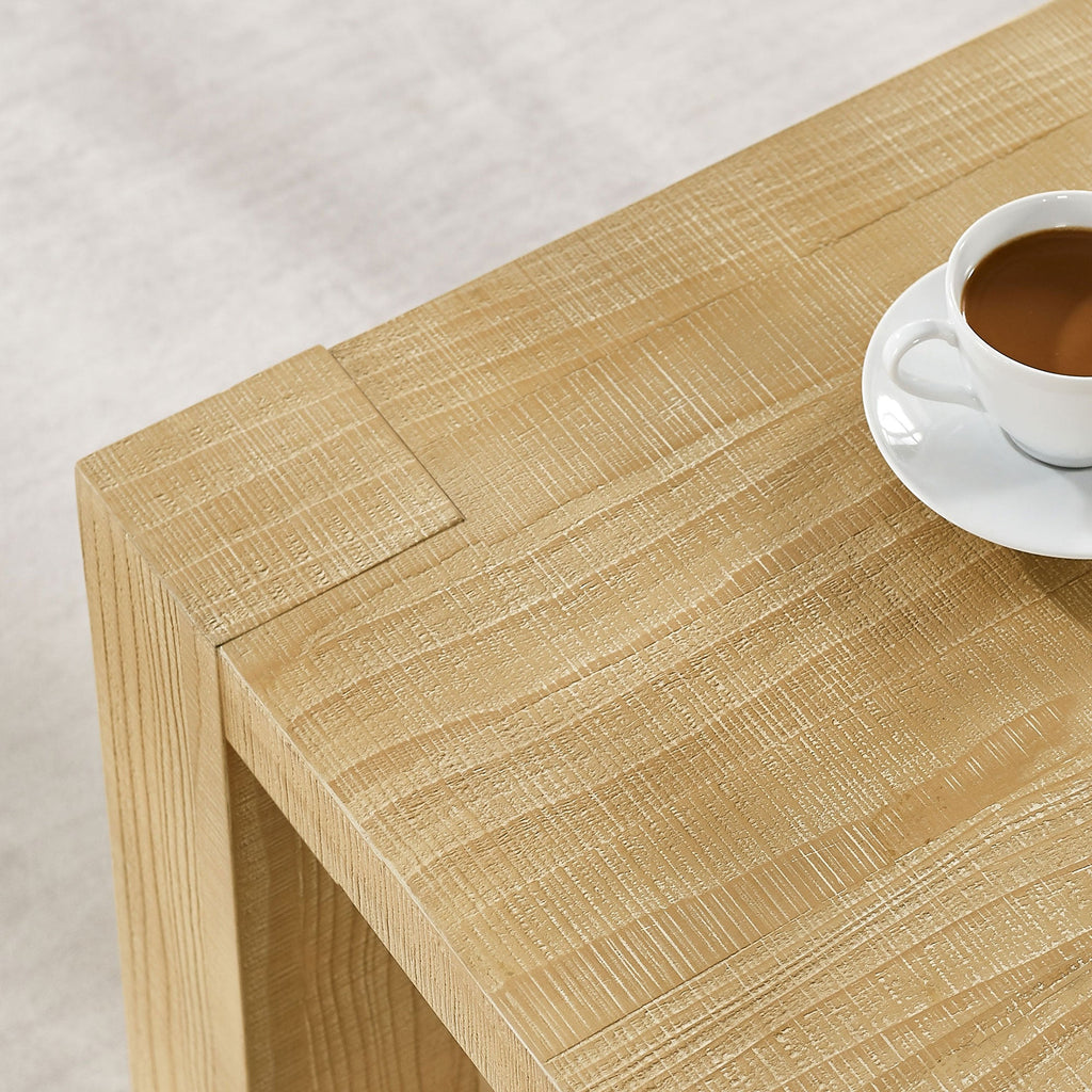 2-Piece Modern 2 Tier Rectangle Coffee Table Set