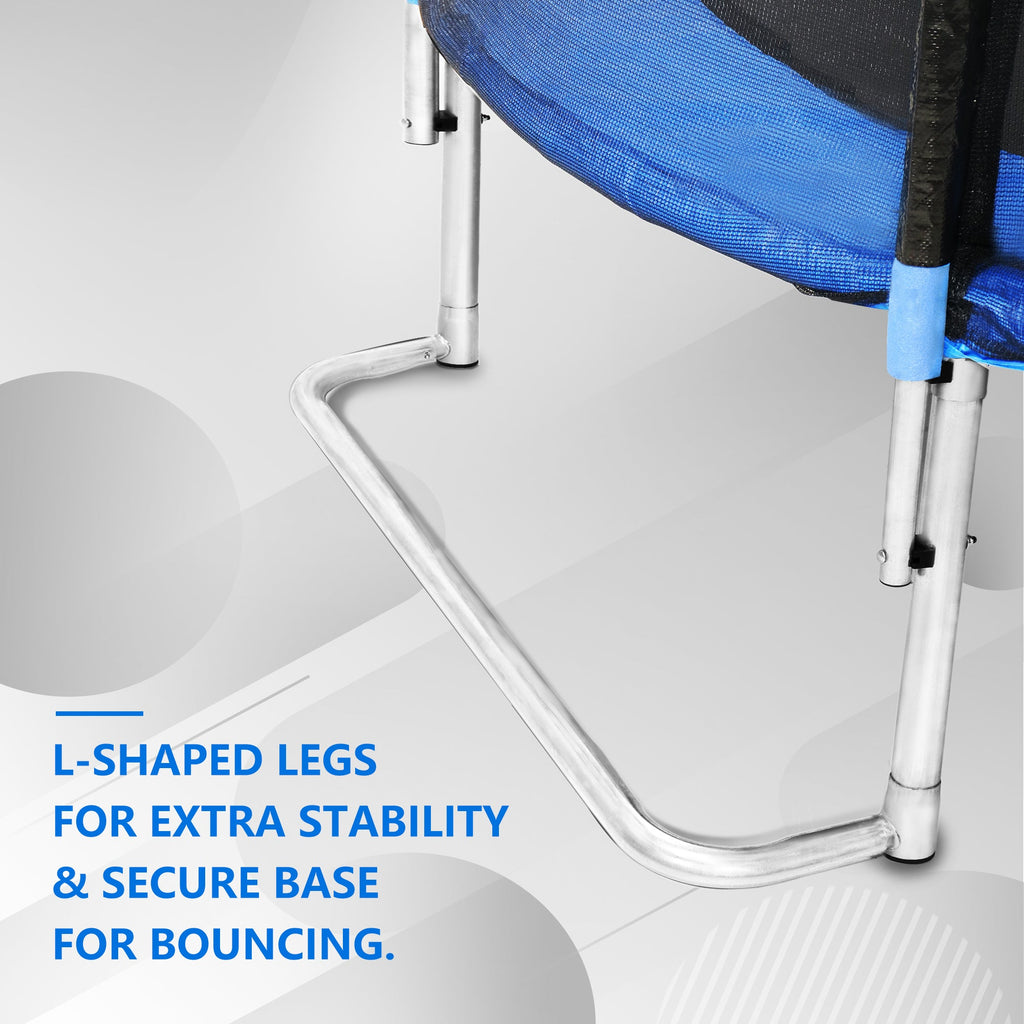YC 8FT Trampoline Outer Net with Soft Basketball Board